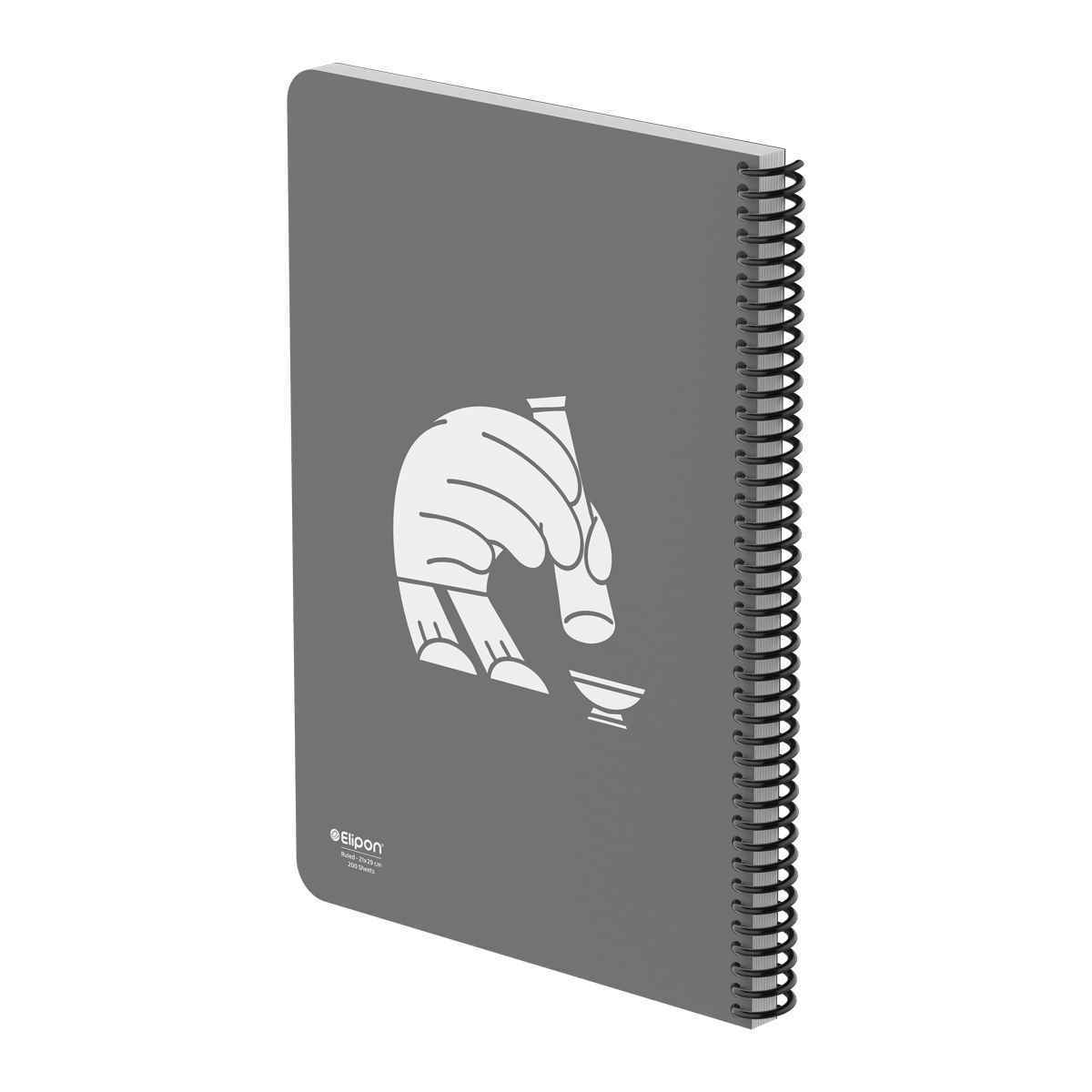 دفتر200برگ رحلی سیمی کلاسیک طلقی الیپون کد250کارتن14عددی