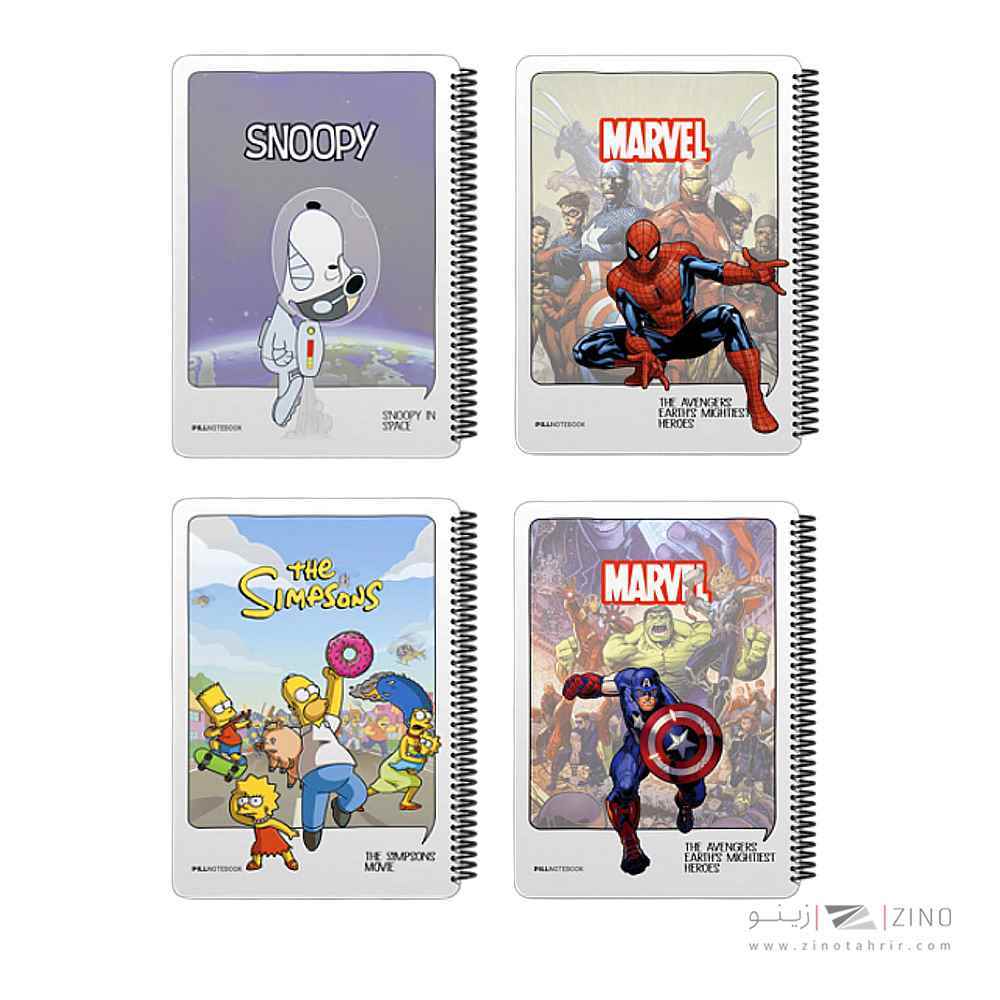 دفتر100برگ رحلی سیمی جلد سخت پیل سری کمیک 