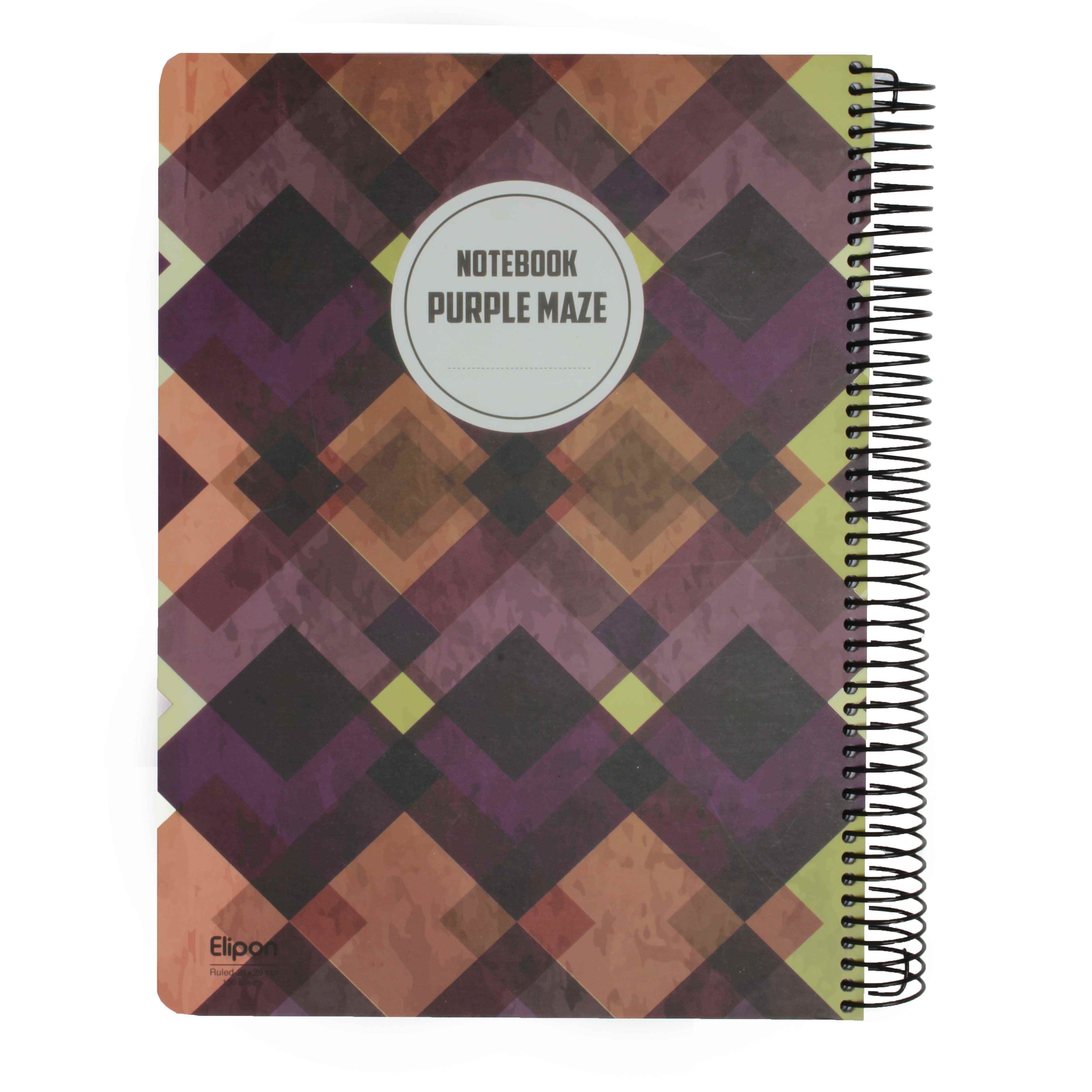 دفتر150برگ رحلی سیمی فانتزی جلدسخت الیپون کد862کارتن16عددی