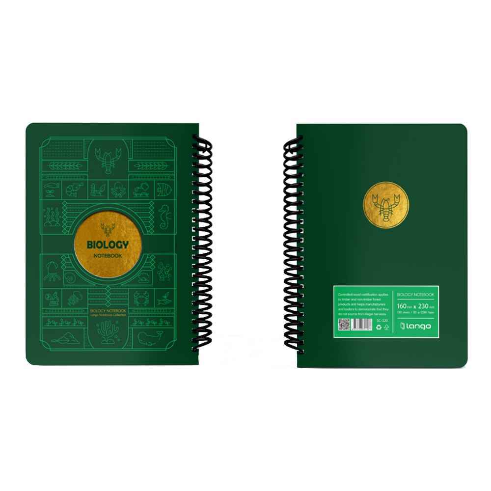 دفتر100برگ وزیری سیمی جلد سخت لانگو سری سه خرس کدCH-790