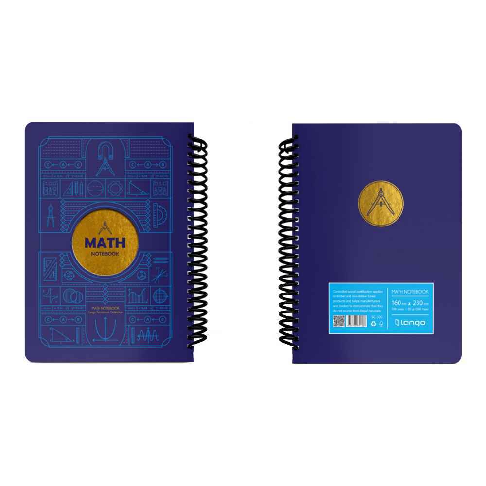 دفتر100برگ وزیری سیمی جلد سخت لانگو سری سه خرس کدCH-790