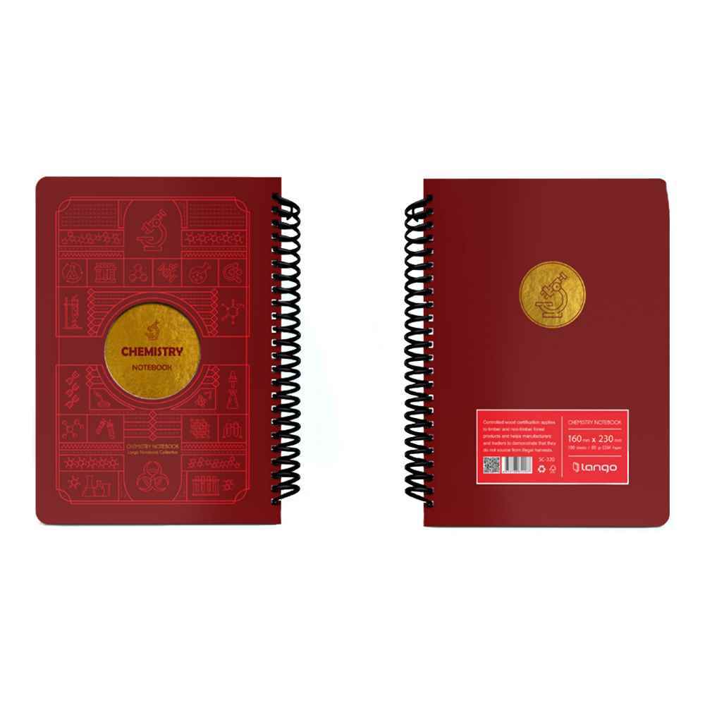 دفتر100برگ وزیری سیمی جلد سخت لانگو سری سه خرس کدCH-790