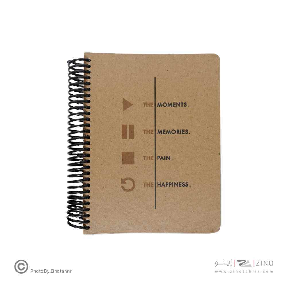 دفتر120برگ190*145سیمی جلد سخت لانگو سری کرافت ورک