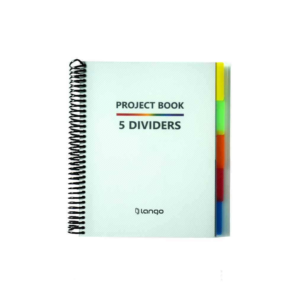 دفتر100برگ سیمی وزیری طلق طلق لانگو سری پروژه PROJECT BOOK