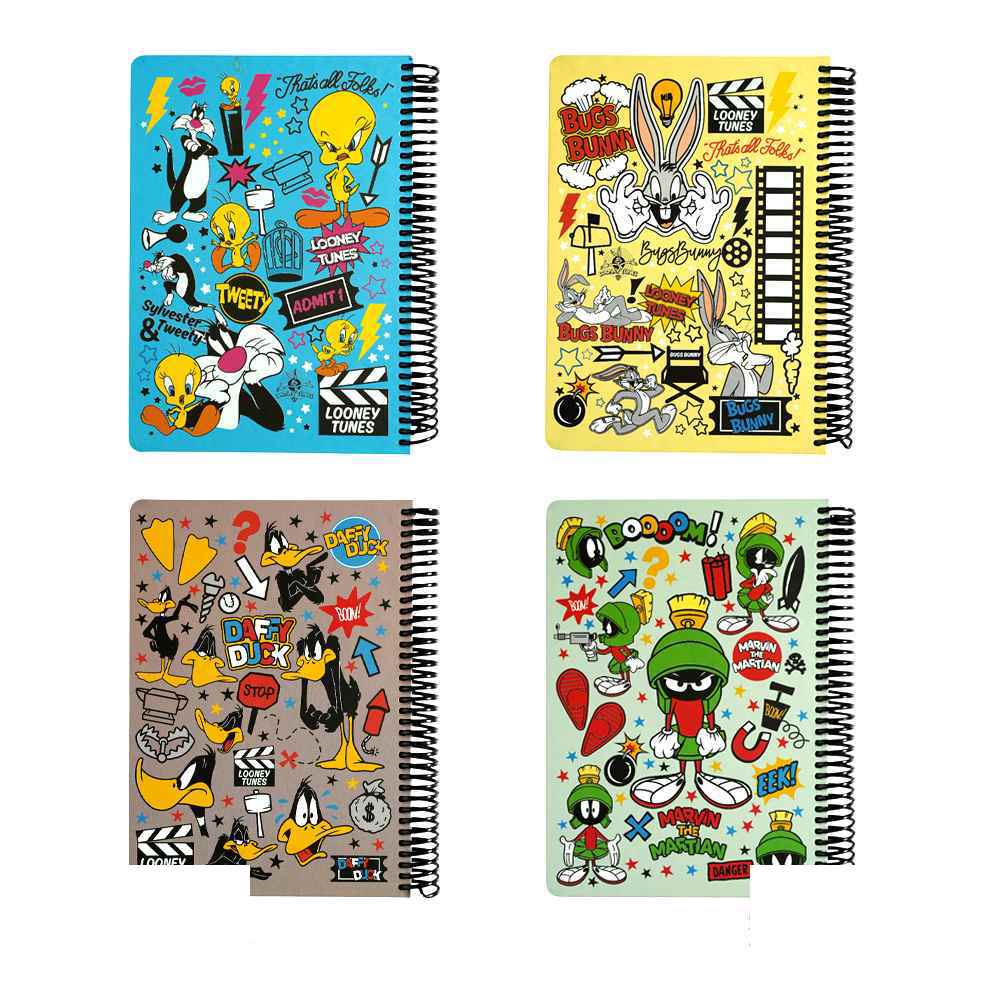 دفتر100برگ وزیری سیمی جلد سخت لانگو سری لونی تونزکدCH-920