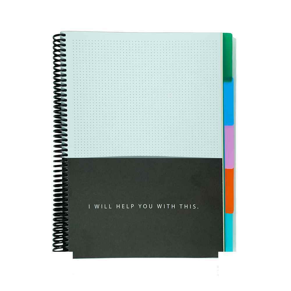 دفتر100برگ سیمی رحلی جلد طلق لانگو سری پروژه project book