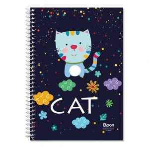 دفتر40برگ دوخط وزیری سیمی فانتزی الیپون کد290کارتن96عددی