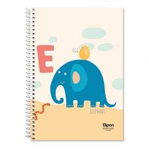 دفتر40برگ دوخط وزیری سیمی فانتزی الیپون کد290کارتن96عددی