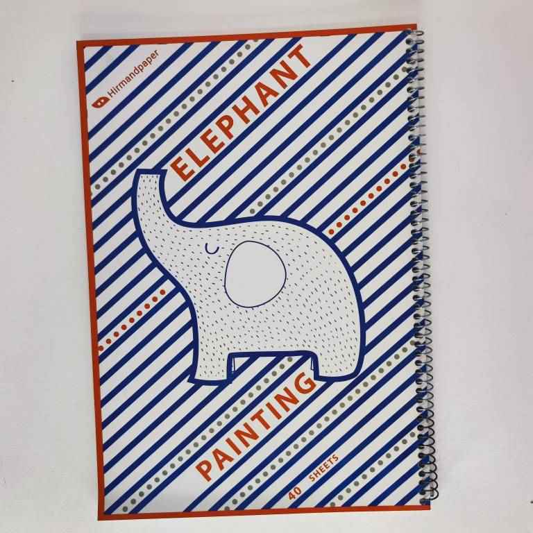 دفتر نقاشی 20 برگ رحلی منگنه ای فانتزی آوای تحریر کد D226