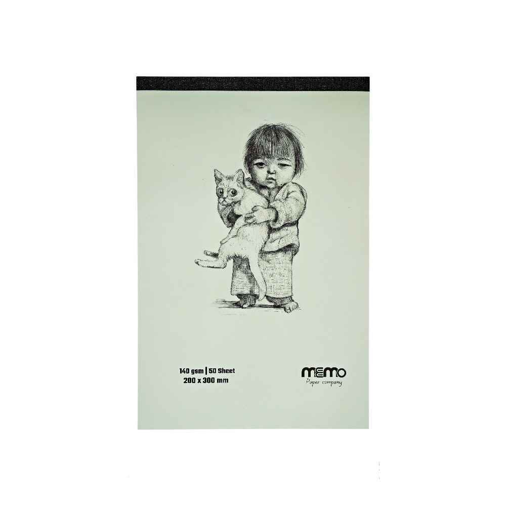 دفترطراحی سایزA4مقوا140گرم MEMO