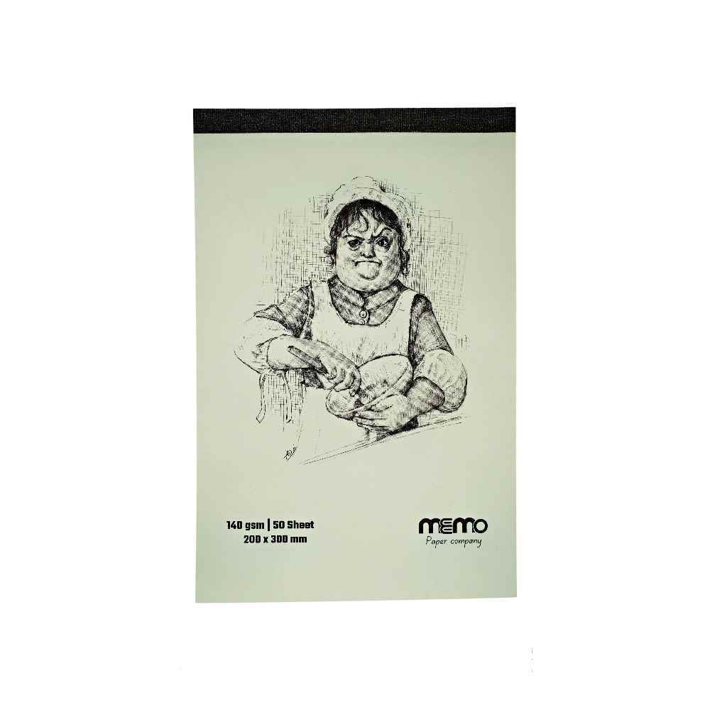 دفترطراحی سایزA4مقوا140گرم MEMO