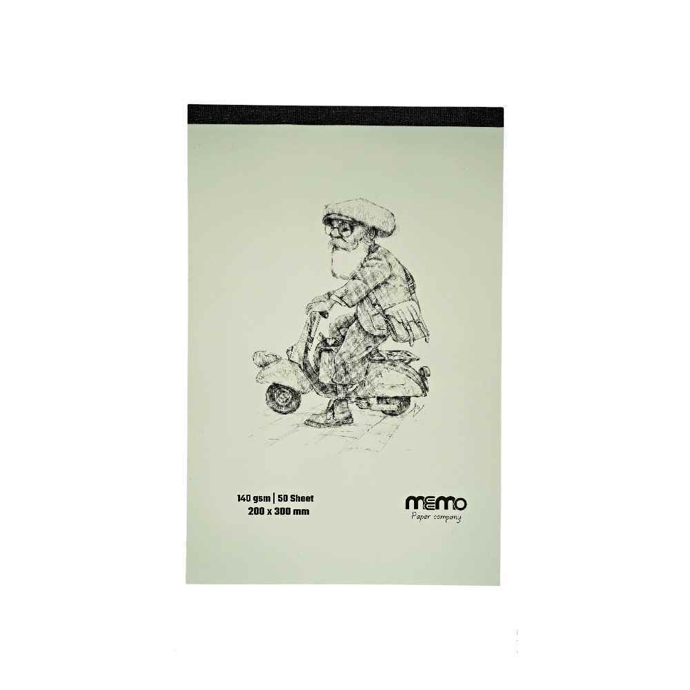 دفترطراحی سایزA4مقوا140گرم MEMO
