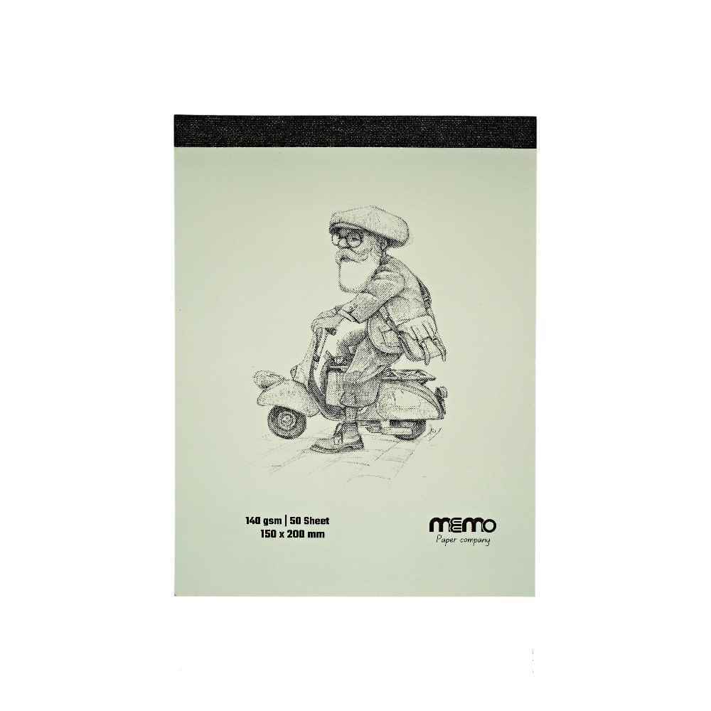 دفترطراحی سایز20*15مقوا140گرم MEMO