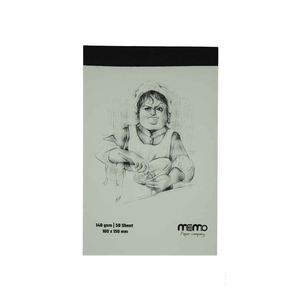 دفترطراحی سایز10*15مقوا140گرم MEMO