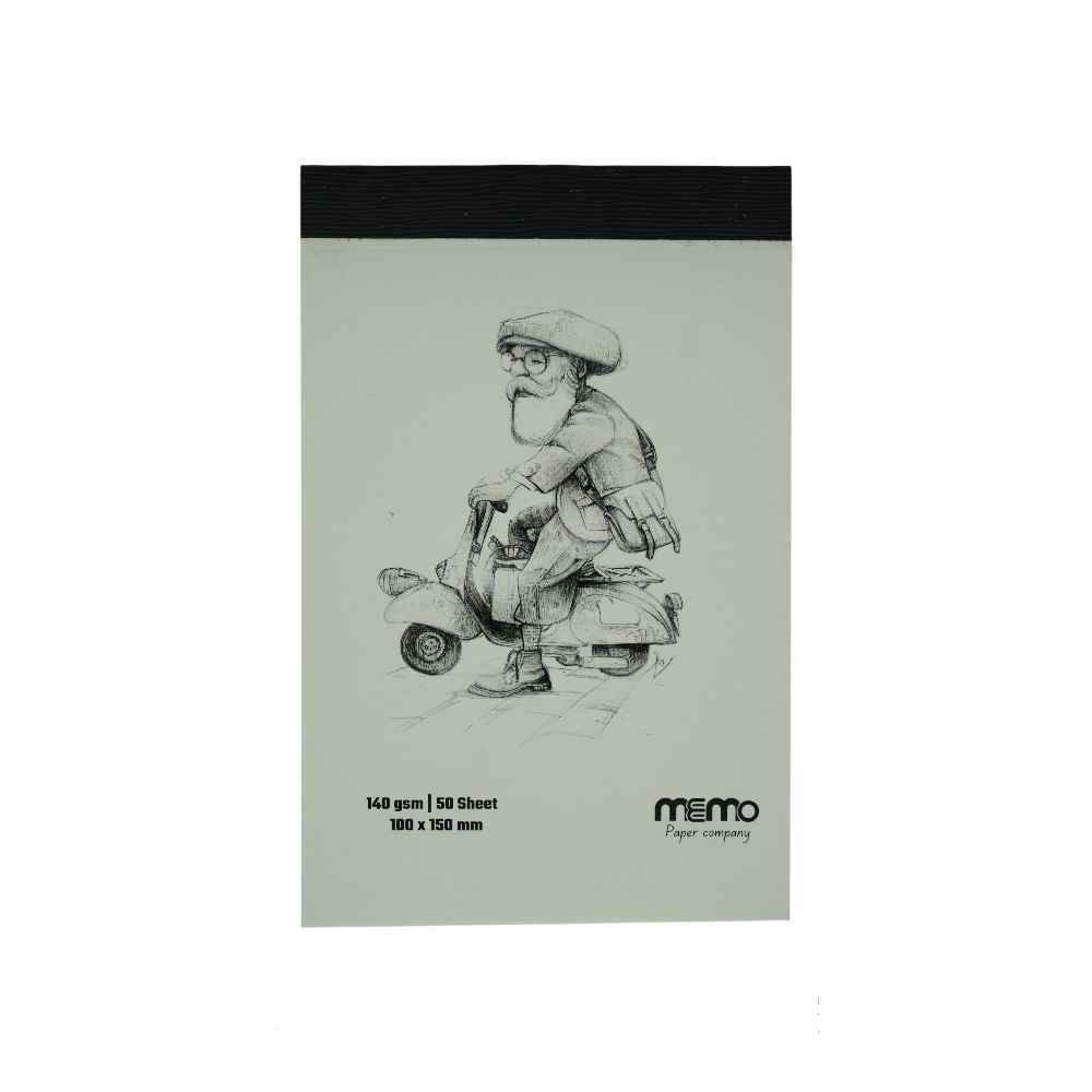 دفترطراحی سایز10*15مقوا140گرم MEMO