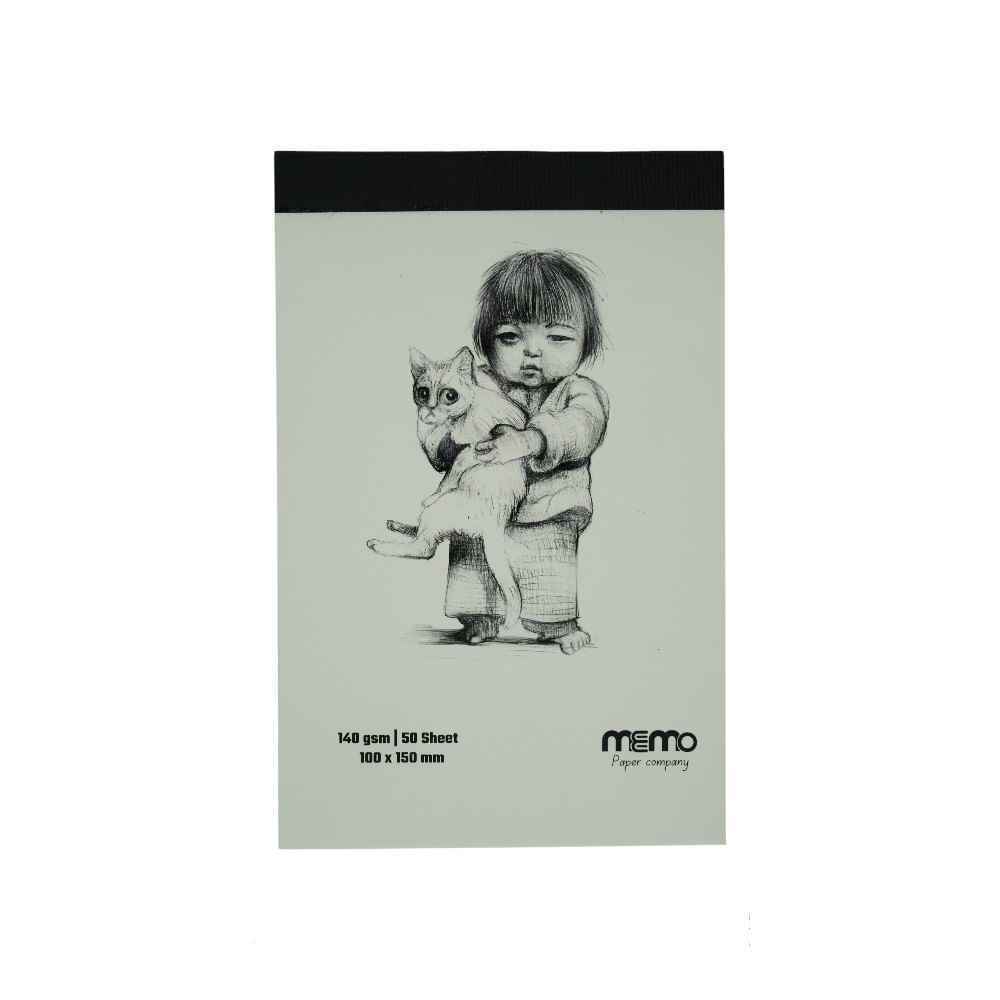 دفترطراحی سایز10*15مقوا140گرم MEMO