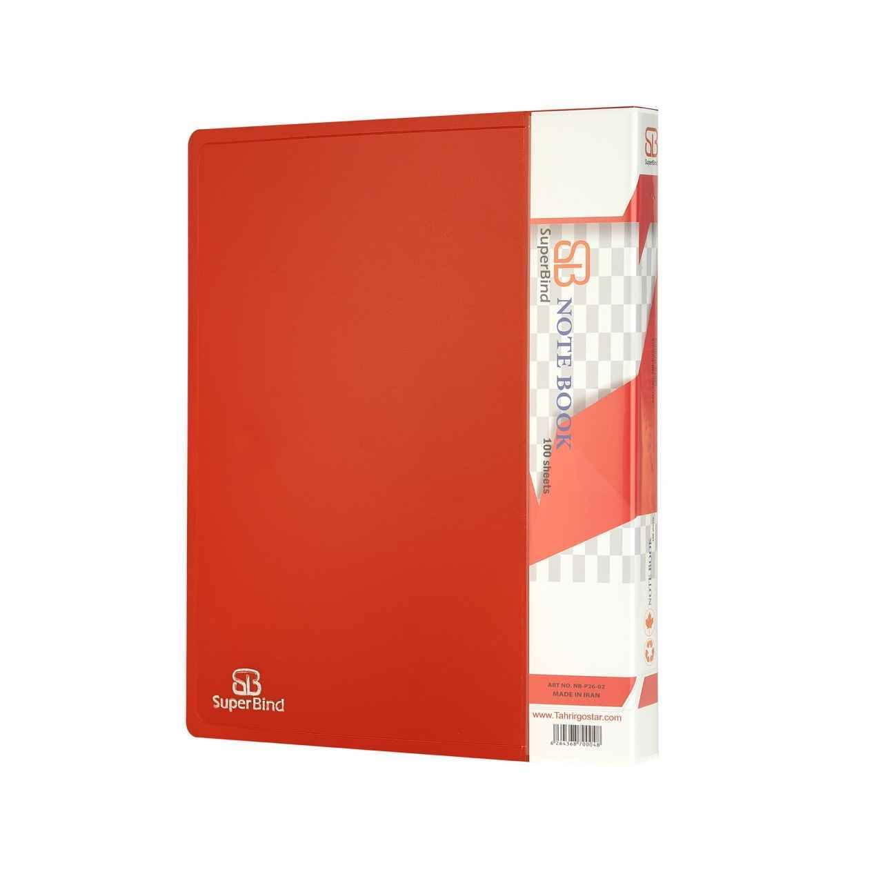 دفترکلاسوری 26حلقه  قفل فلز جلد طلقی بایدک سوپربایند