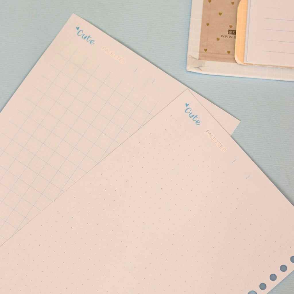 یدک دفتر کلاسوری 20حلقه خطدار برگ سری کیوت پالت کد74415