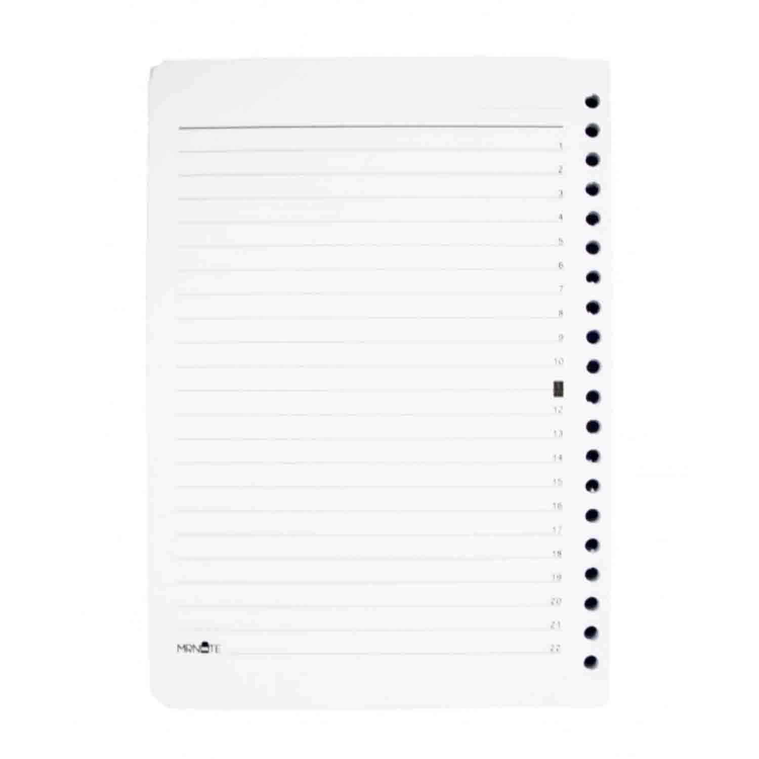 یدک کلاسور20حلقه 100برگ A5مسترنوت کد986 کارتن 50عددی 