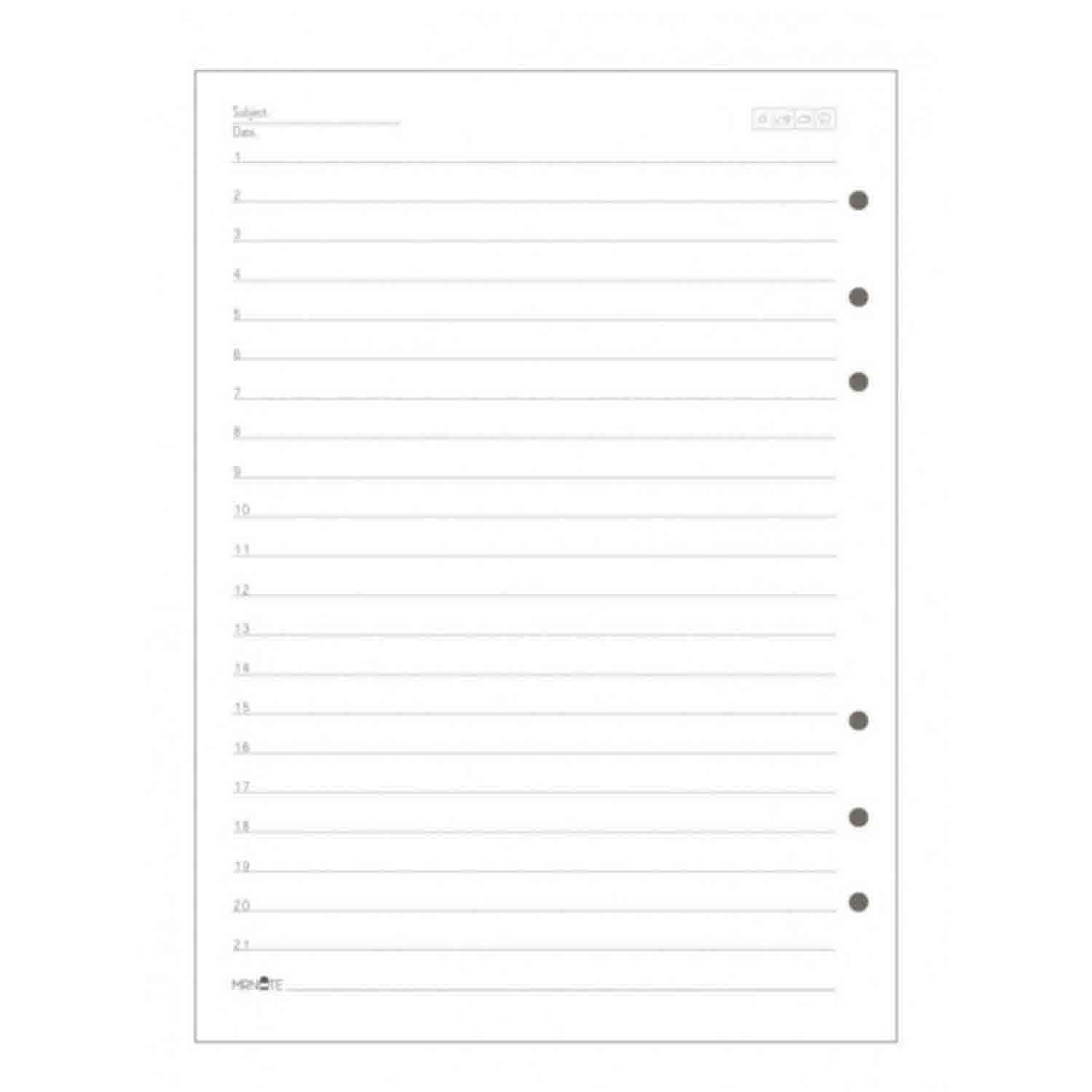 یدک کلاسور6حلقه 100برگ A5مسترنوت کد526 کارتن50عددی 