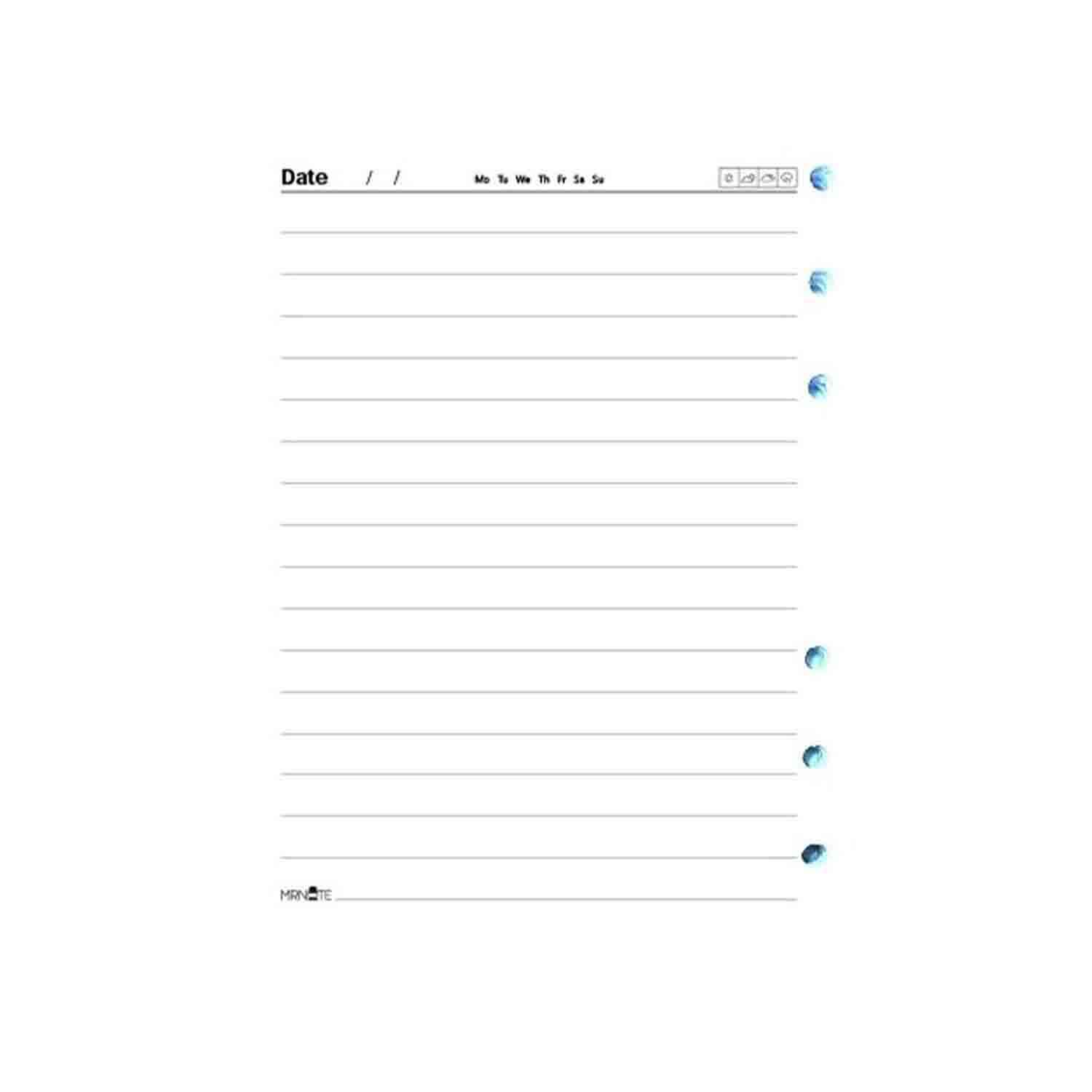 یدک کلاسور6حلقه 80برگ یادداشتی مسترنوت کد549 کارتن 110عددی