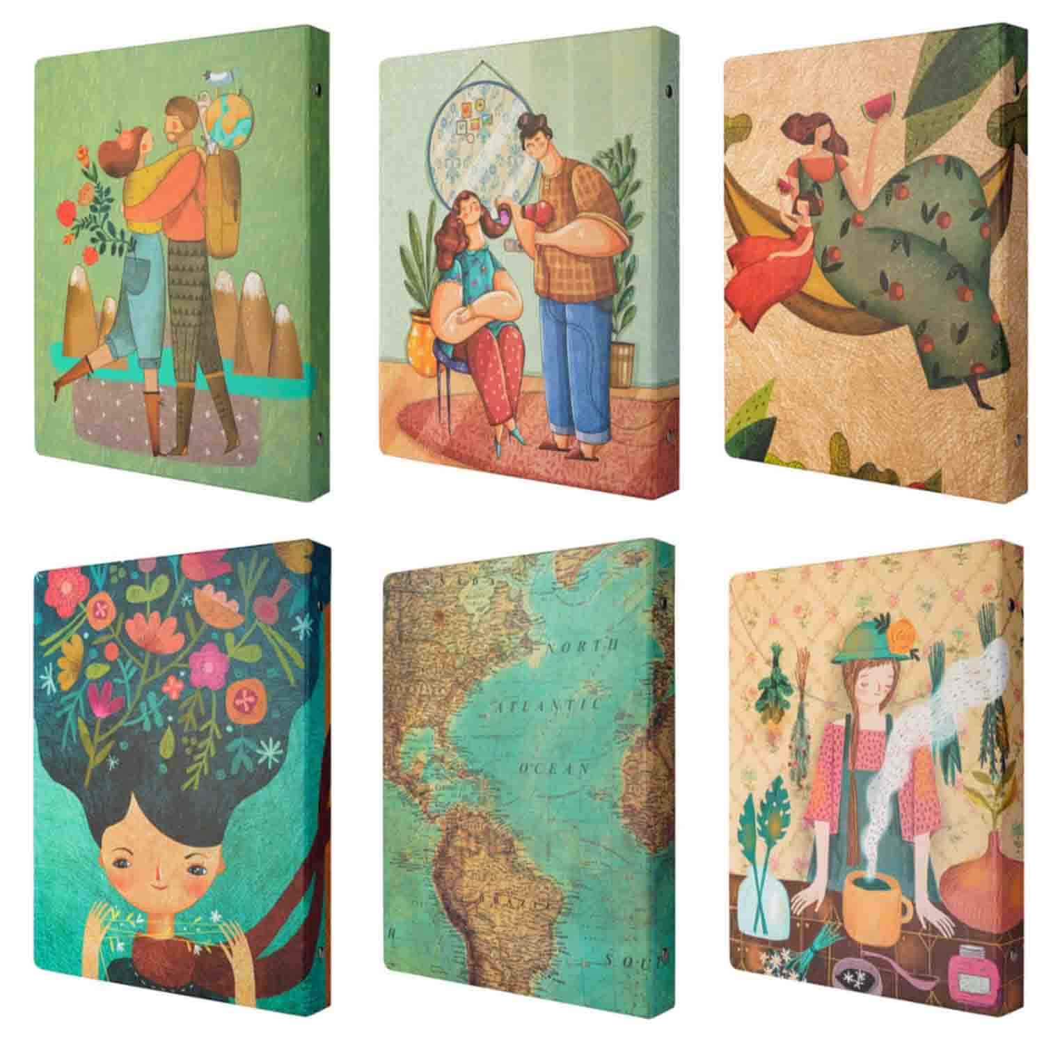 دفترکلاسوری26حلقه قفل فلزمسترنوت کد632کارتن20عددی