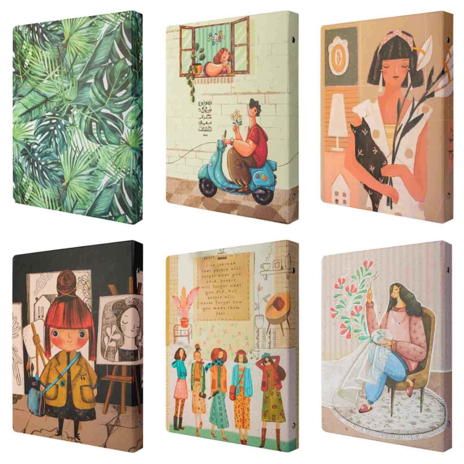 دفترکلاسوری26حلقه قفل فلزمسترنوت کد632کارتن20عددی