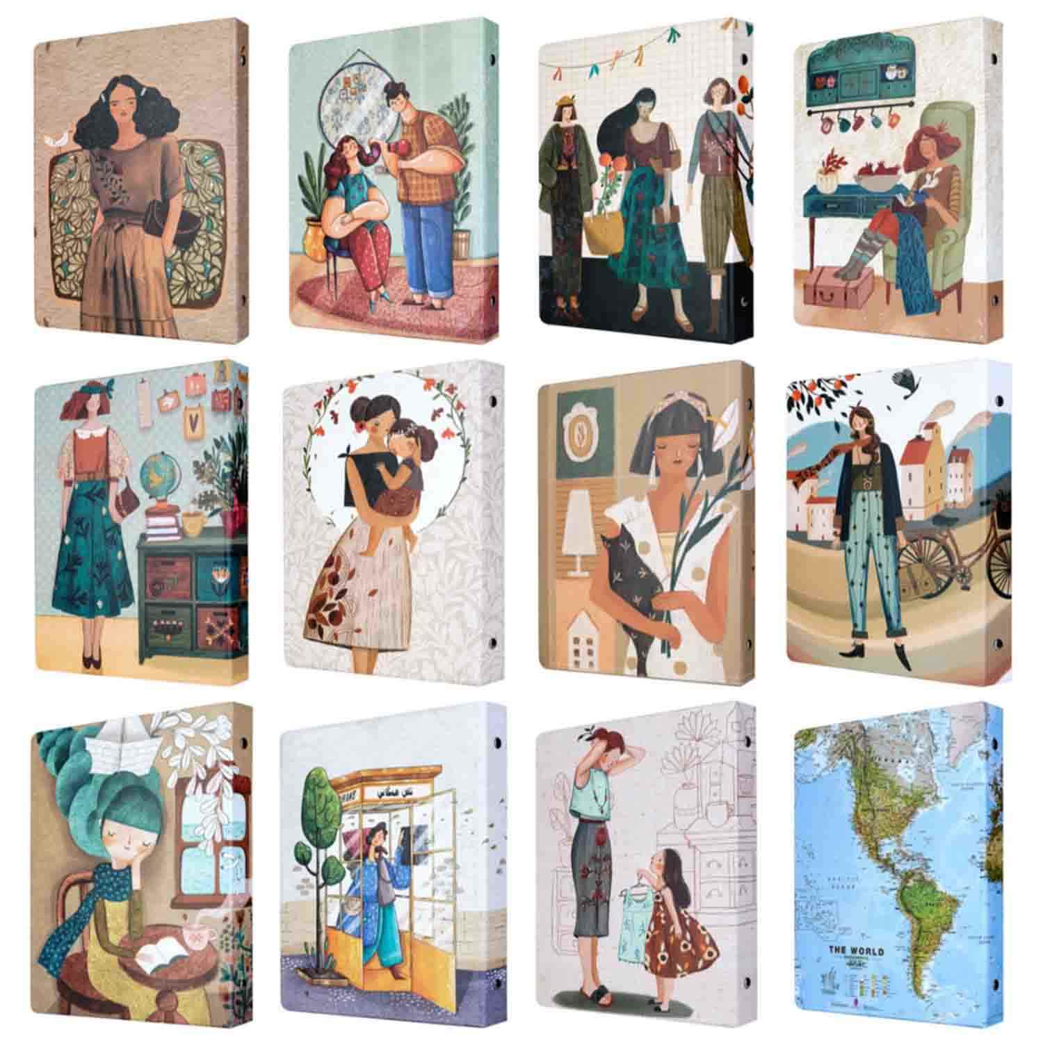 دفترکلاسوری20حلقه وزیری مسترنوت کد694کارتن30عددی