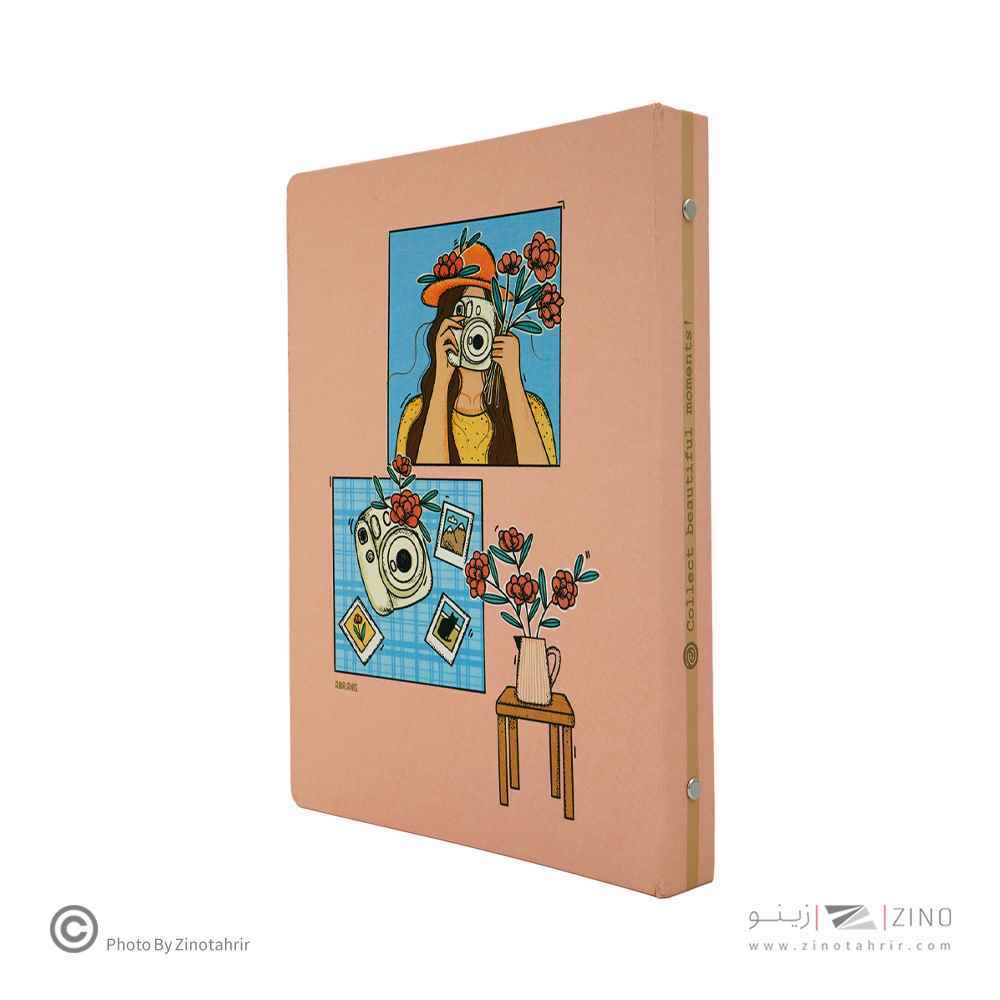 دفترکلاسوری26حلقه100برگ قفل فلز آبرنگ کدA057