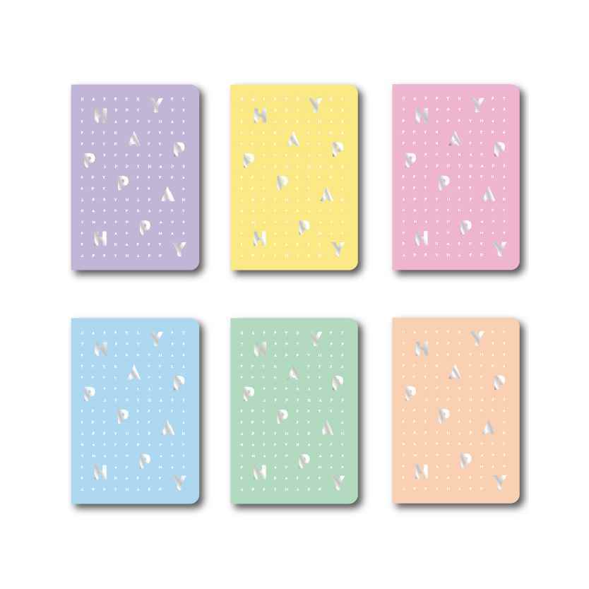 دفتریادداشت 40برگی115*165ته دوخت بی هپی لانگو