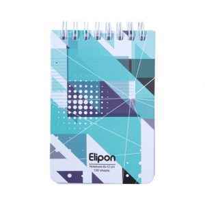 دفتریادداشت 100برگ 80*120سیمی جلدنرم فانتزی الیپون کد261کارتن144عددی