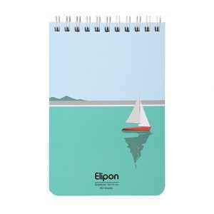 دفتریادداشت 80برگ 100*150سیمی جلدنرم فانتزی الیپون کد262کارتن132عددی