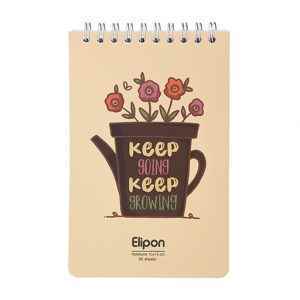 دفتریادداشت 80برگ 100*150سیمی جلدنرم فانتزی الیپون کد262کارتن132عددی