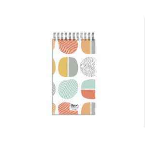 دفتریادداشت 80برگ 120*220سیمی جلدنرم کلاسیک الیپون کد264کارتن70عددی