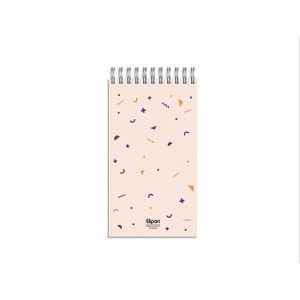 دفتریادداشت 80برگ 120*220سیمی جلدنرم کلاسیک الیپون کد264کارتن70عددی