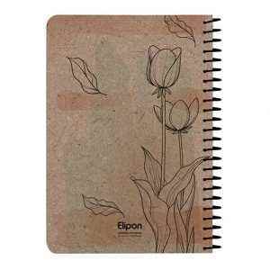 دفتریادداشت 100برگ 140*210 سیمی کلاسیک کرافت الیپون کد275
