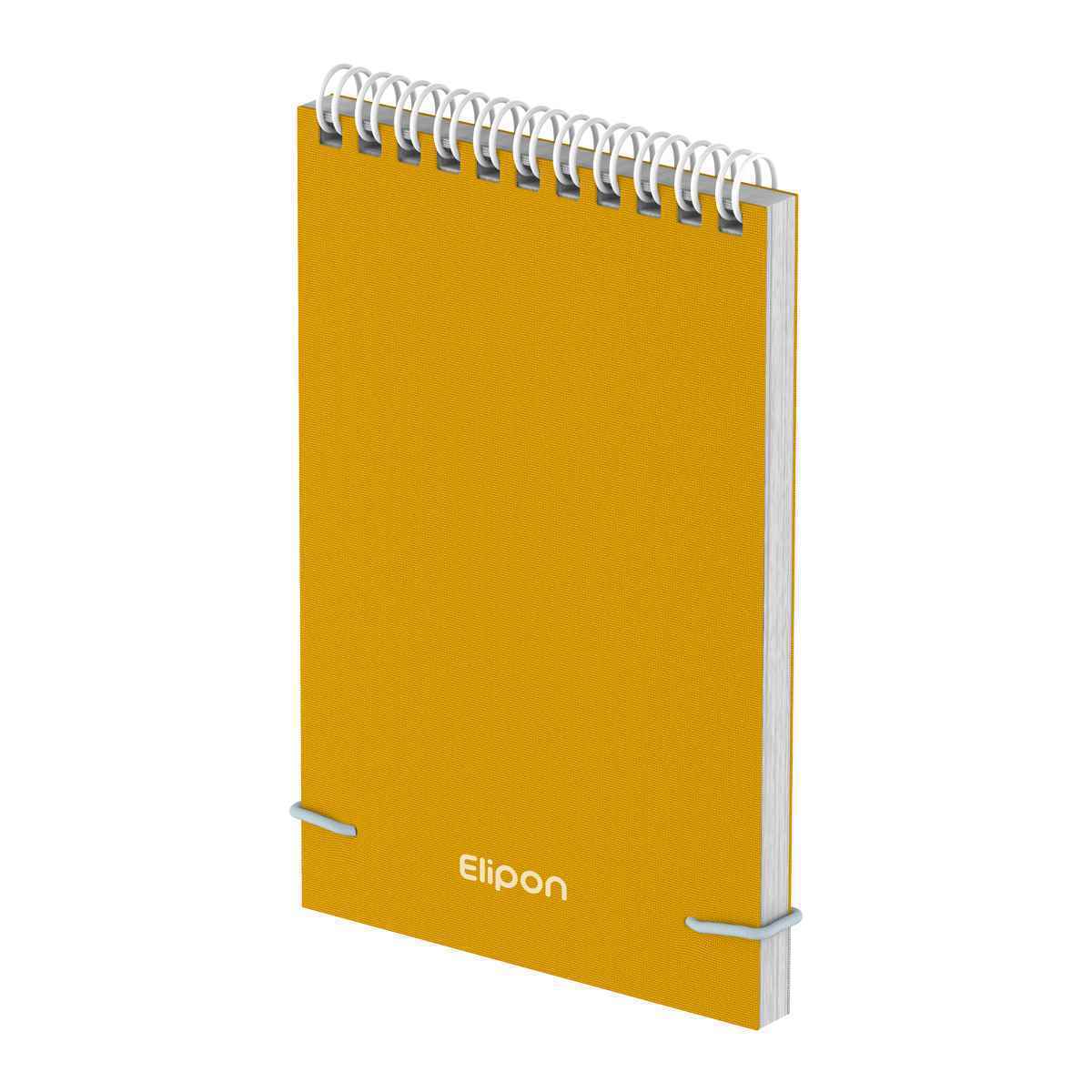 دفتریادداشت 80برگ 145*210سیمی پارچه ای سخت الیپون کد274کارتن 36عددی