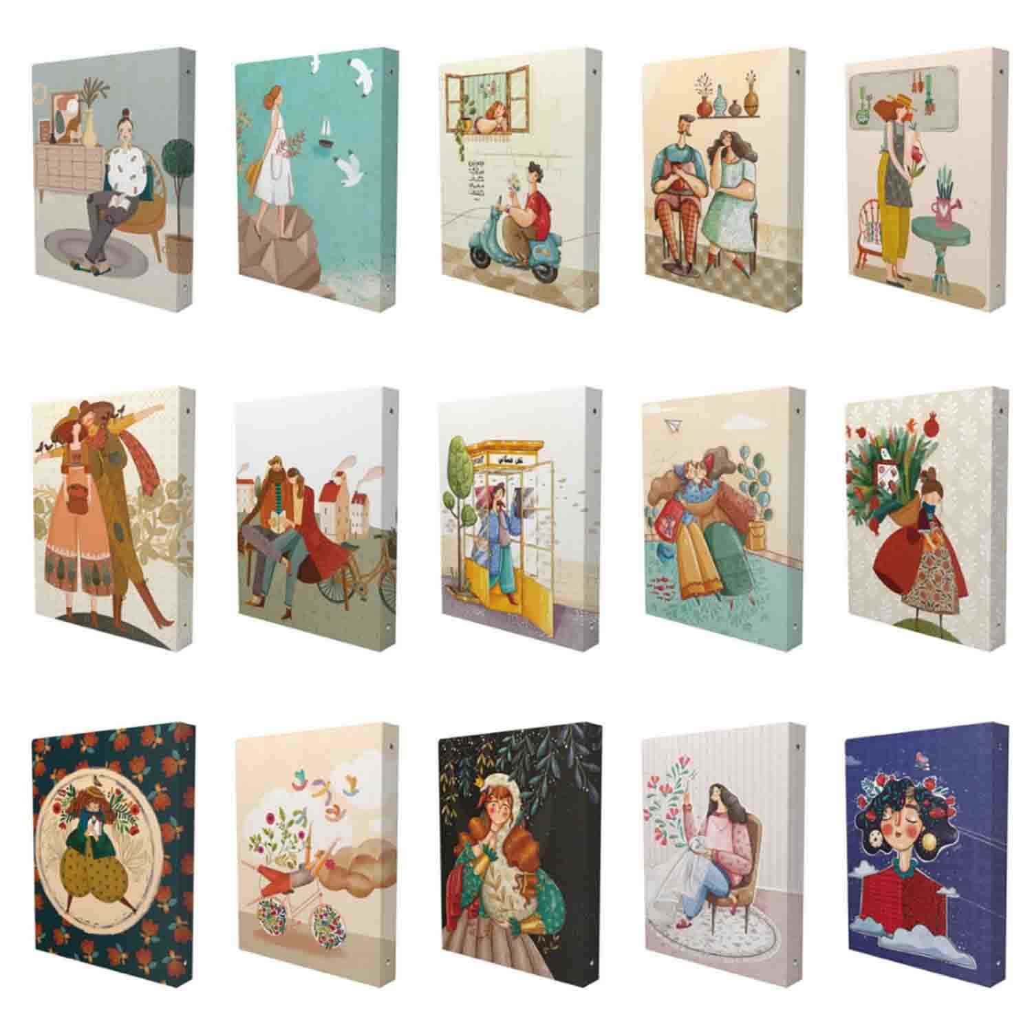 دفتریادداشت کلاسوری 6حلقه 20*15مسترنوت کد472کارتن 46عددی