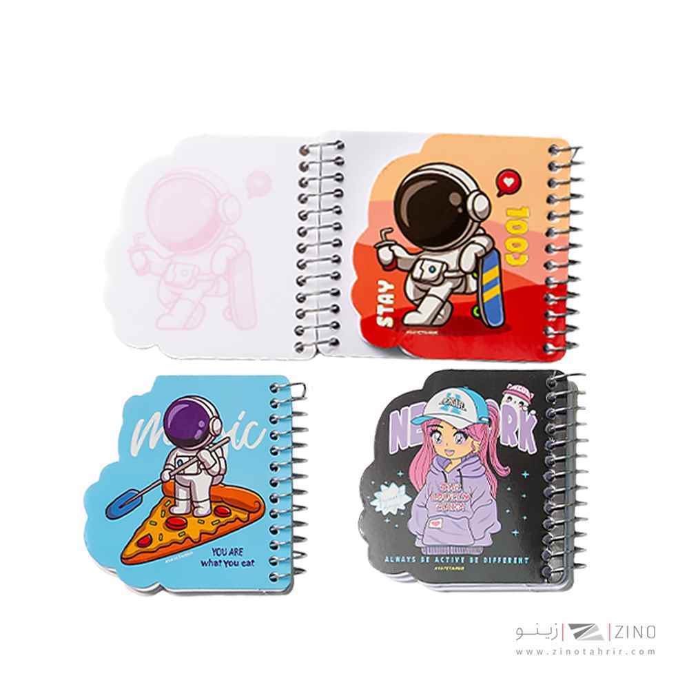 دفتریادداشت جیبی فانتزی مدل دار آوای تحریرکدNS35286