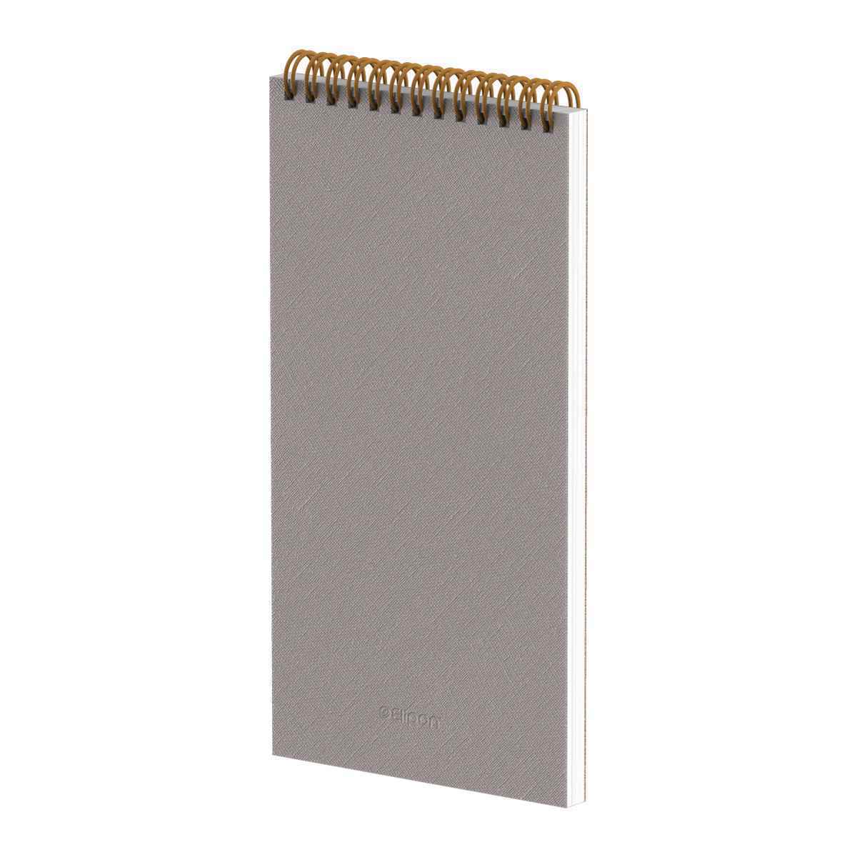 دفتریادداشت70برگ120*220خبرنگاری سیمی جلدچرم الیپون کد277