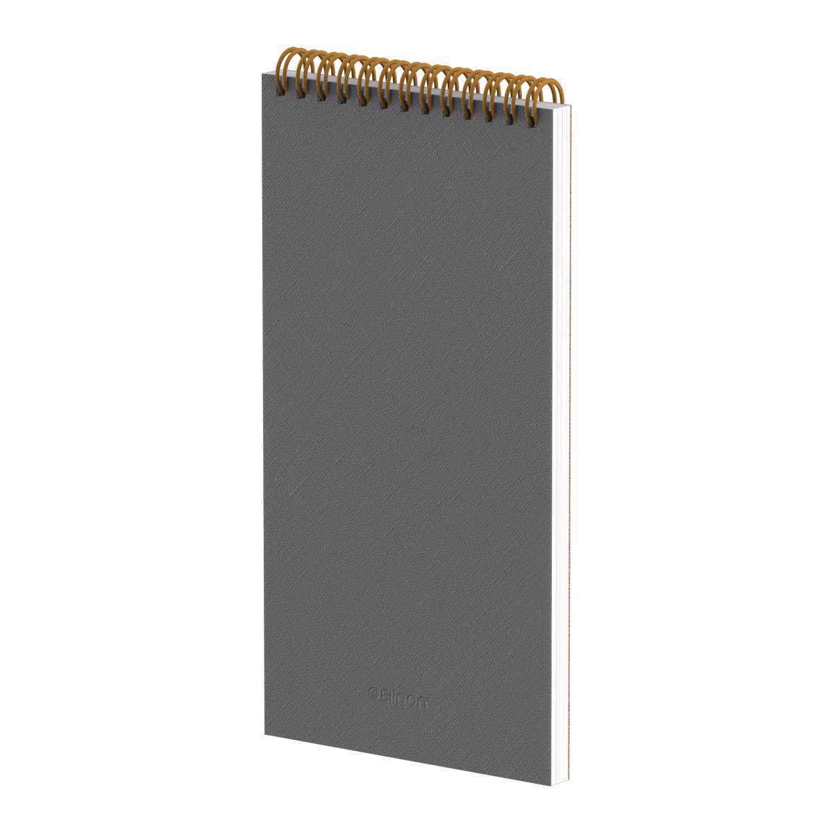 دفتریادداشت70برگ120*220خبرنگاری سیمی جلدچرم الیپون کد277