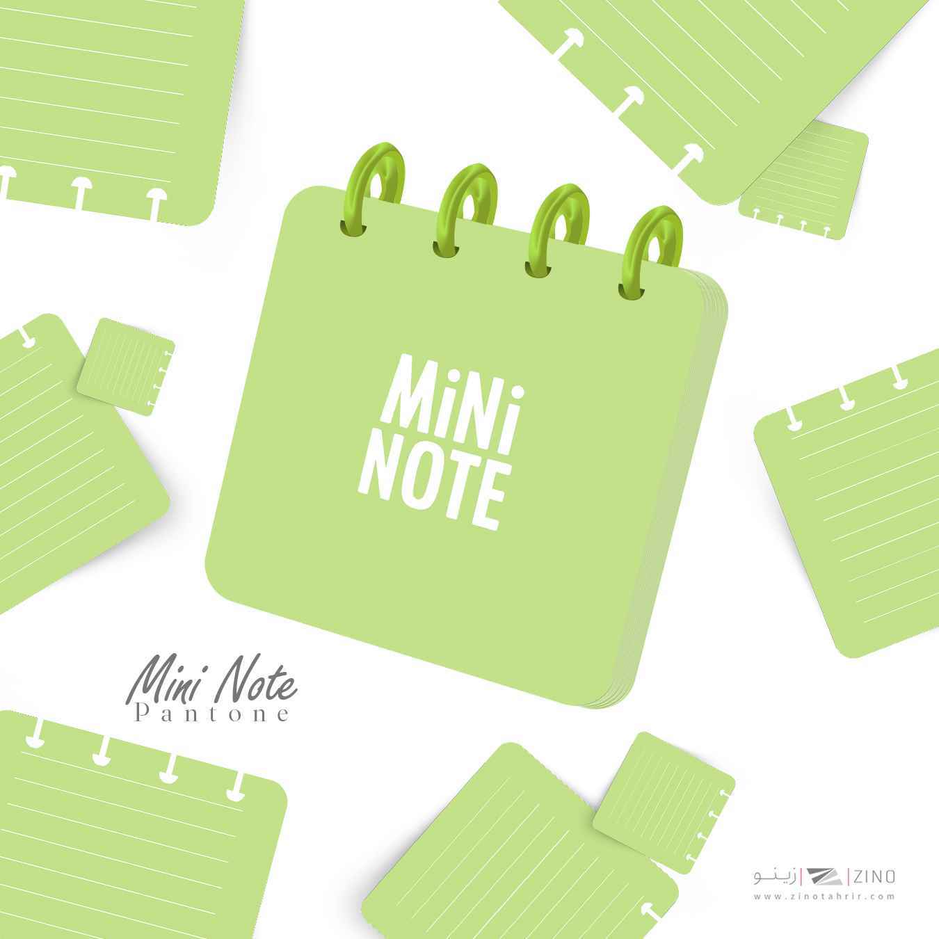 دفتریادداشت100برگ10*10دکمه ای مینی آبرنگ کدA004