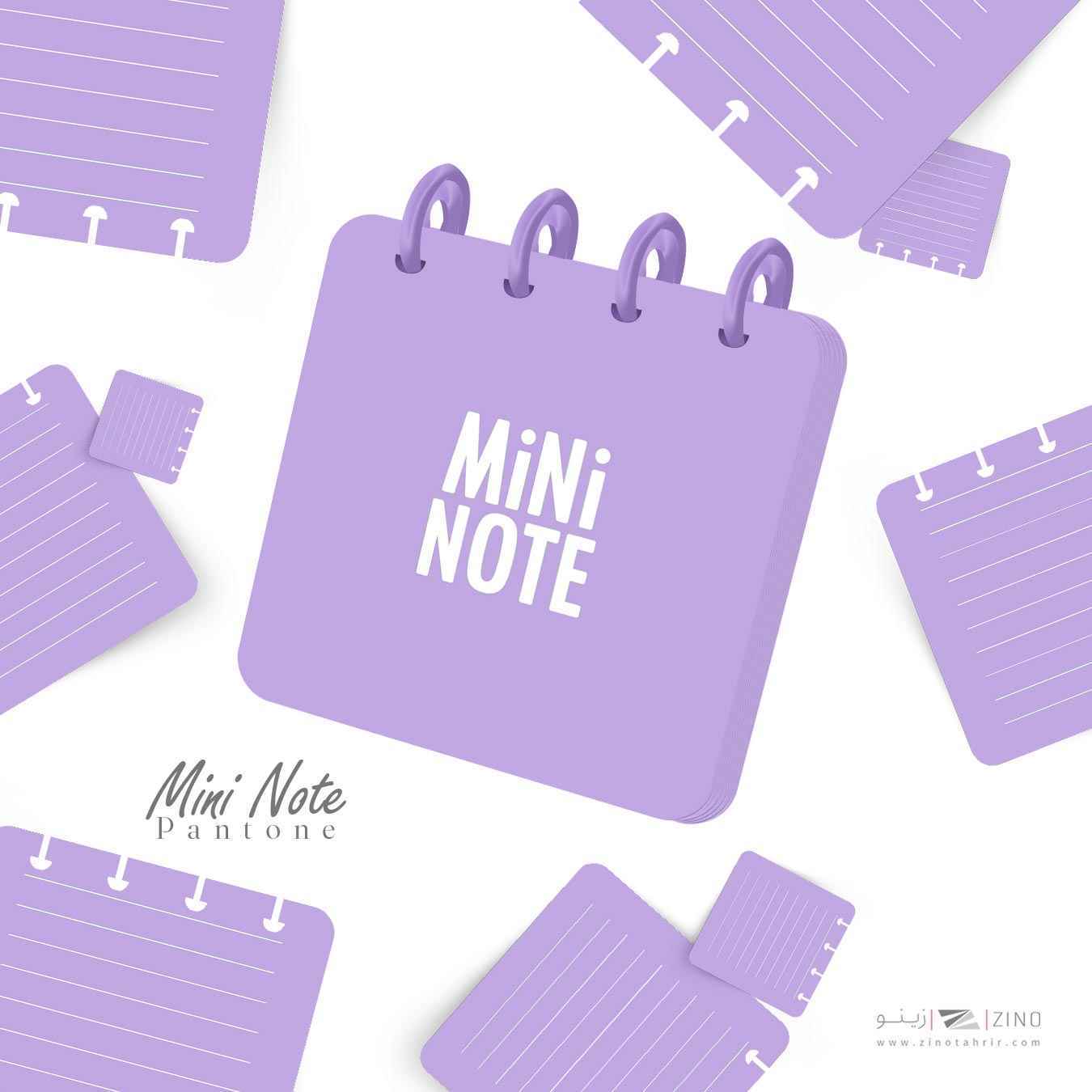 دفتریادداشت100برگ10*10دکمه ای مینی آبرنگ کدA004