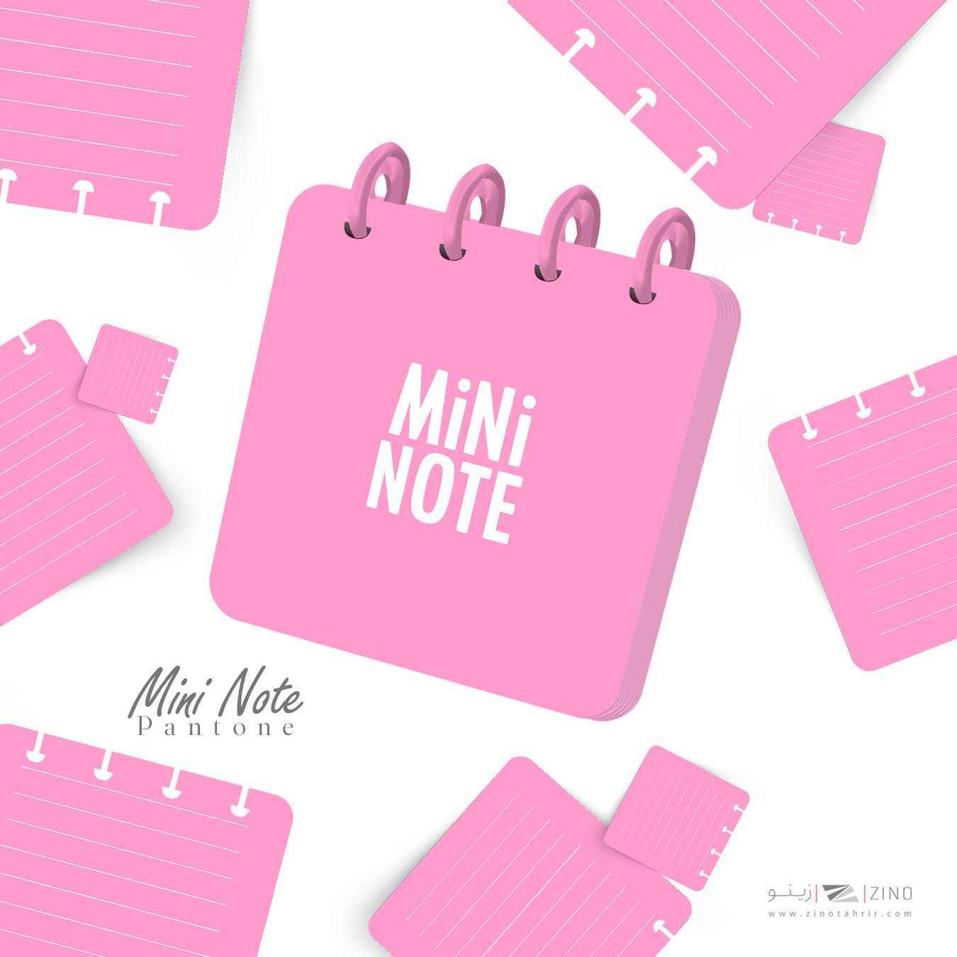 دفتریادداشت100برگ10*10دکمه ای مینی آبرنگ کدA004