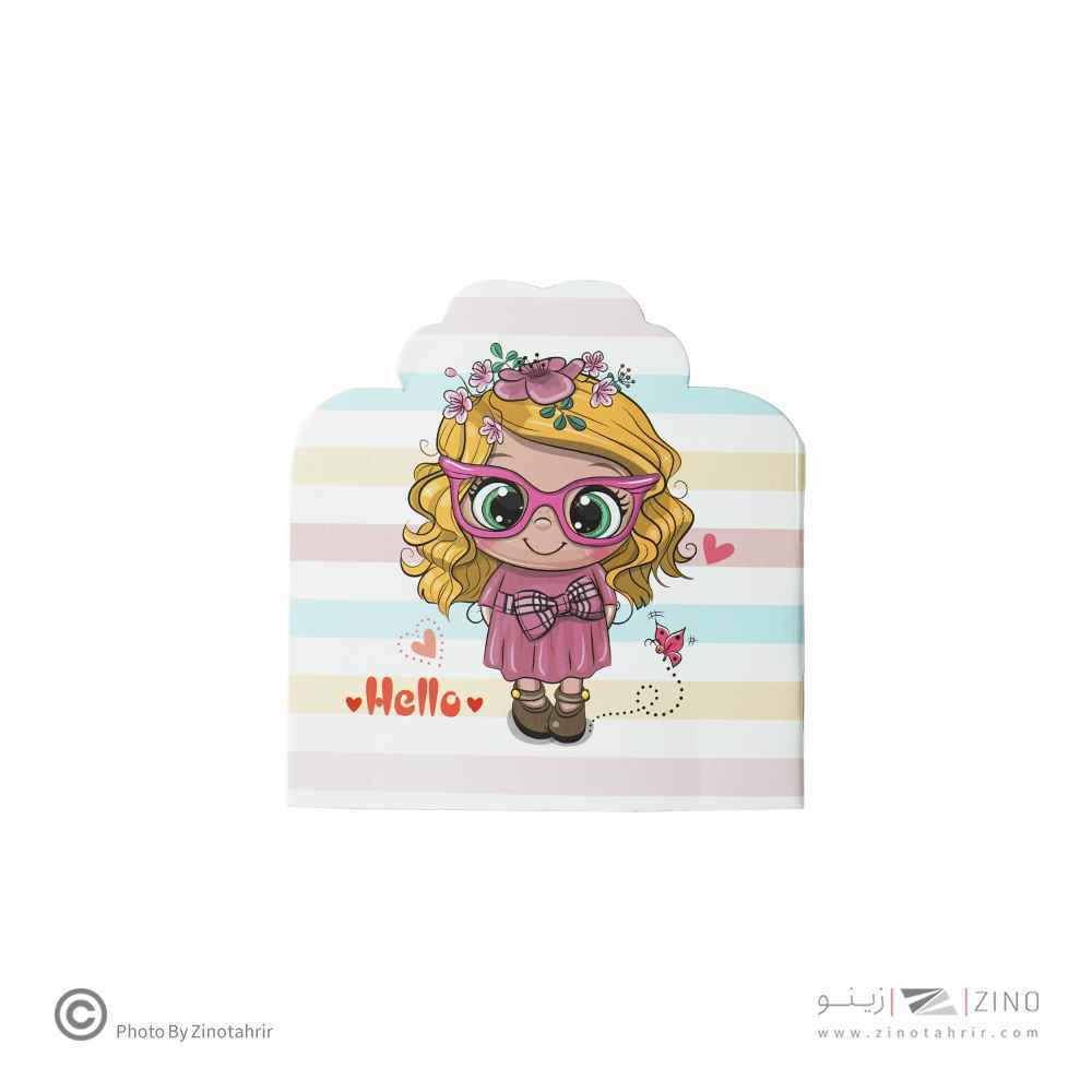 یادداشت منگنه ای مدل دار آوای تحریر رگلام 130 عددی همراه با استند کد N20287