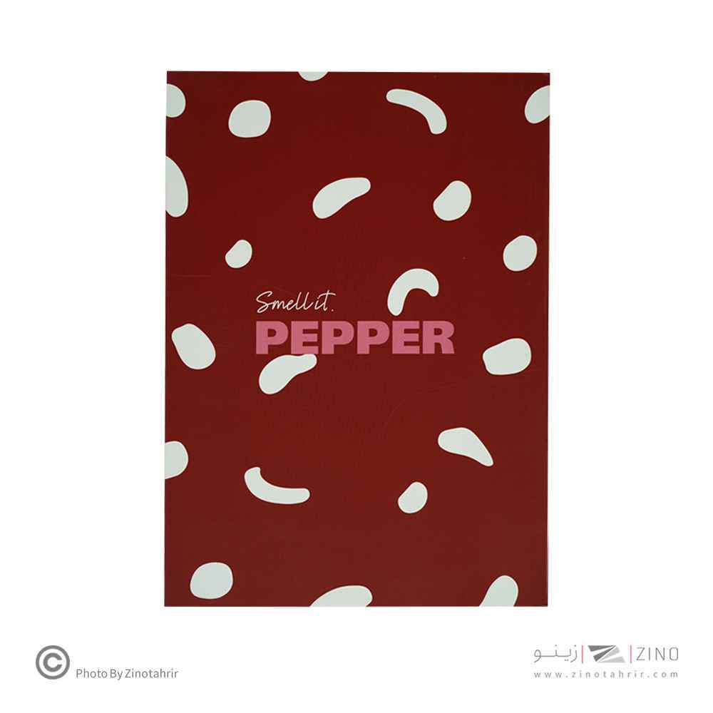 دفتر یادداشت ته چسب14.5*21 همین سریPassion طرح PEPPER
