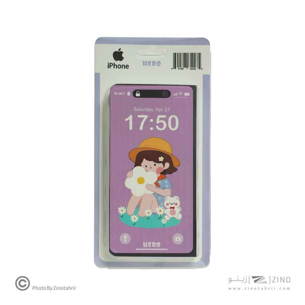 دفتریادداشت ته چسب هیرو طرح آیفون