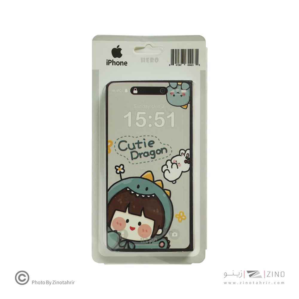 دفتریادداشت ته چسب هیرو طرح آیفون
