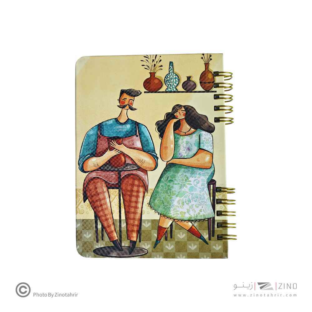 دفتریادداشت1/10سیمی جلد سخت مسترنوت کد498