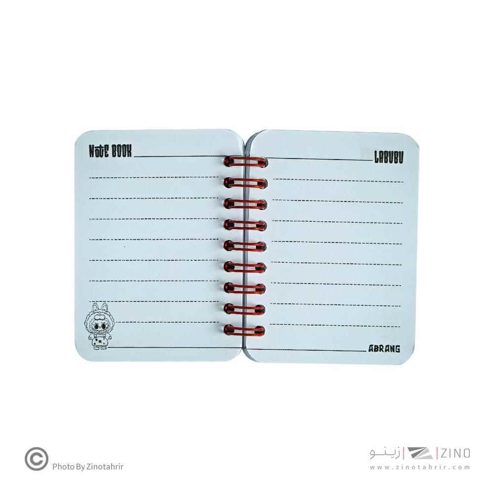 دفتریادداشت80برگ7*10 سیم ازبغل آبرنگ کدA043
